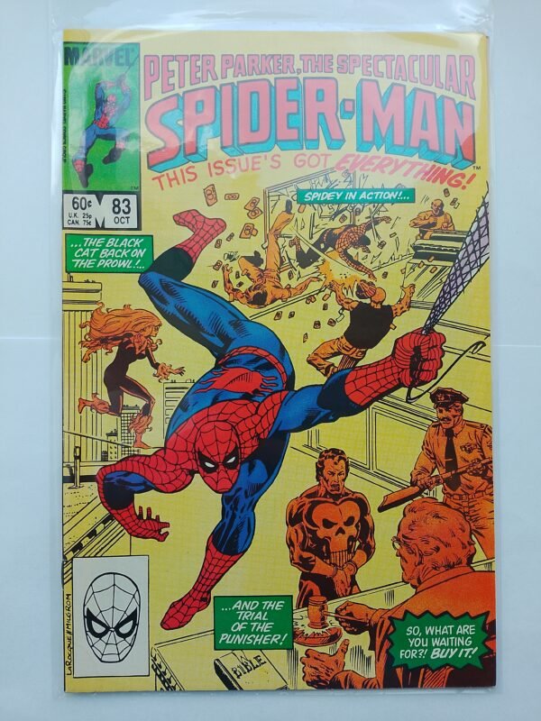 Komiks Spectacular Spiderman #83 Oct 1983 Punisher
