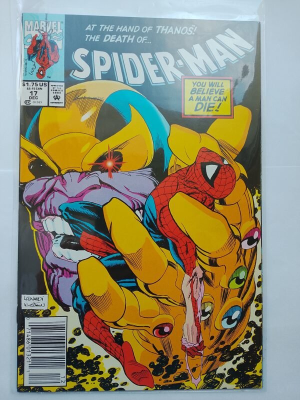 Komiks Spiderman #17 Dec 1991 Thanos App