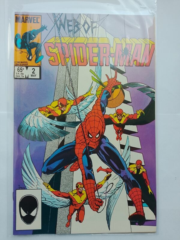 Komiks Web of Spiderman #2 May 1985 1st App Vulturions