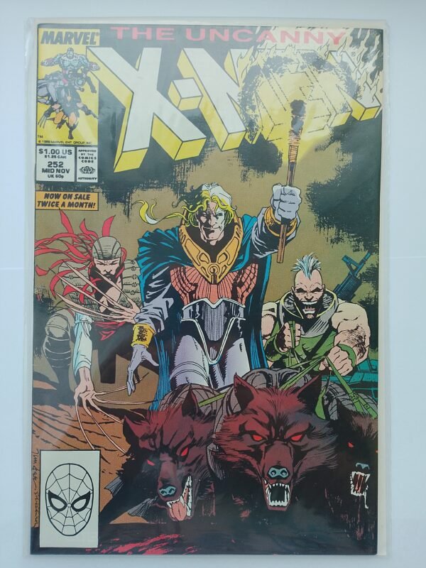 Komiks Uncanny X-Men #252 Nov 1989 Jim Lee&Sienkiewicz Cover