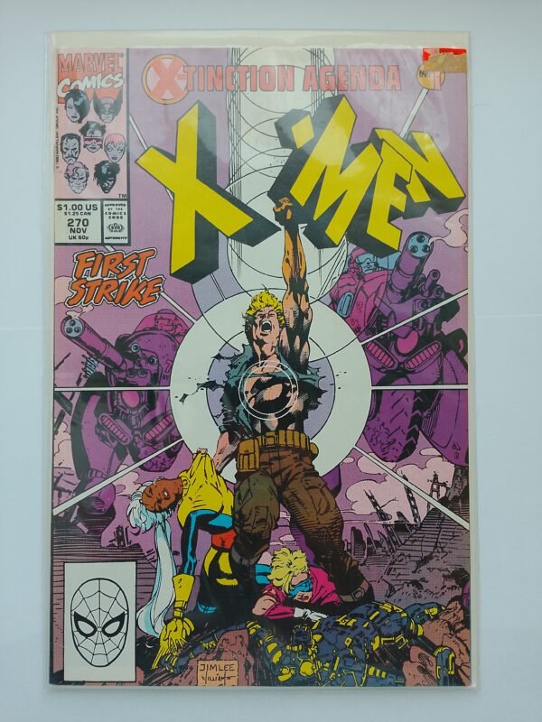 Komiks Uncanny X-Men #270 Nov 1990 Jim Lee&Orzechowski Cover