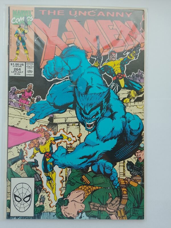 Komiks Uncanny X-Men #264 July 1990 Jim Lee