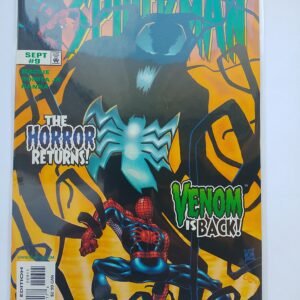 Komiks Peter Parker Spiderman #9 Sept 1999 Venom is back + Card