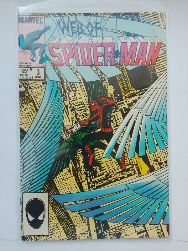 Komiks Web of Spiderman #3 June 1985
