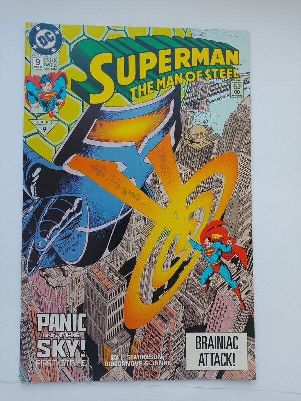 Komiks Superman The Man of Steel #9 March 1992 Panic in The Sky
