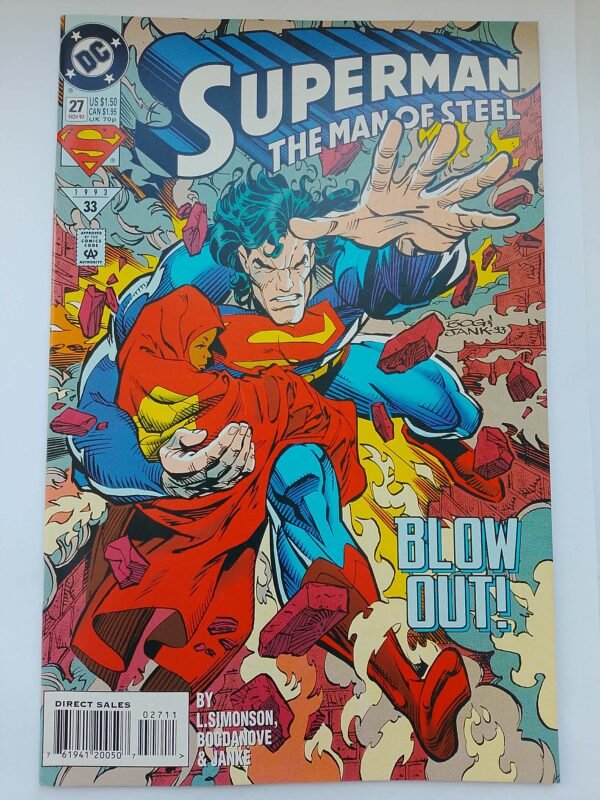 Komiks Superman The Man of Steel #27 Nov 1993 1st App Franklin Stern