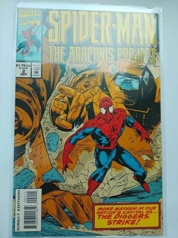 4b1ee61c-6b76-41f0-a3b6-8b8dad51406c Komiks Spiderman Arachnis Project #2 Sept 1994