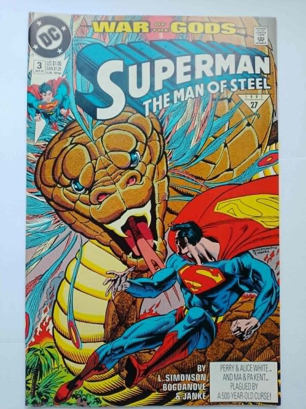 Komiks Superman The Man of Steel #3 Sep 1991