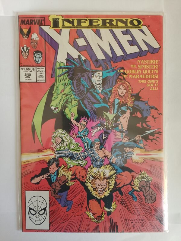 Komiks Uncanny X-Men #240 Jan 1989