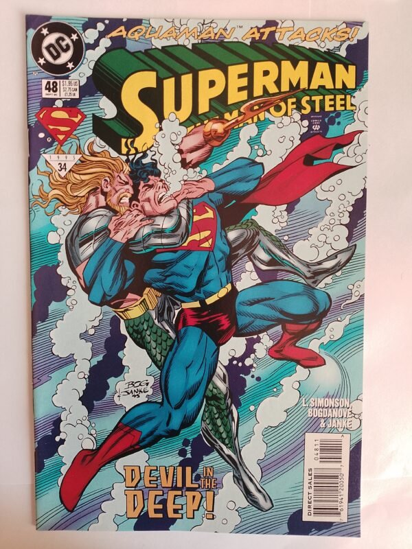 Komiks Superman The Man of Steel #48 Sept 1995 Aquaman App