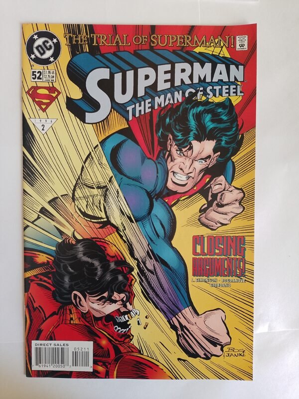 Komiks Superman The Man of Steel #52 Jan 1996 vs Cyborg