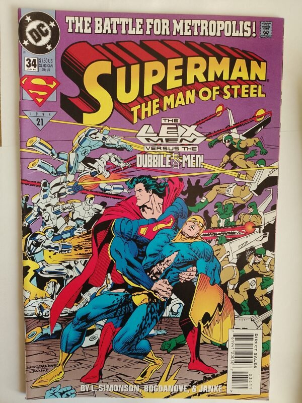 Komiks Superman The Man of Steel #34 June 1994
