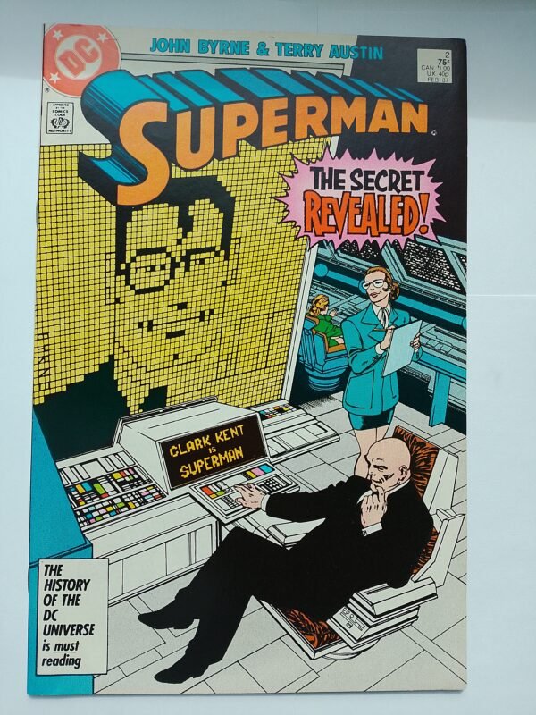 Komiks Superman #2 Feb 1987 1st App Amanda McCoy