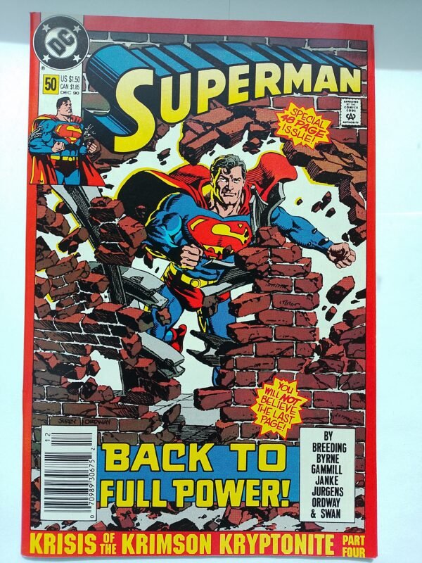 Komiks Superman #50 Dec 1990 Clark&Lois Get Engaged