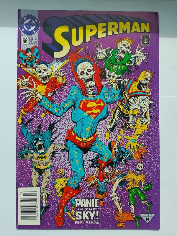 Komiks Superman #66 April 1992 Panic in The Sky