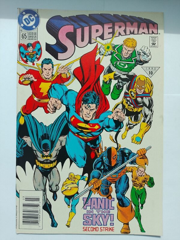 Komiks Superman #65 March 1992 Panic in the Sky