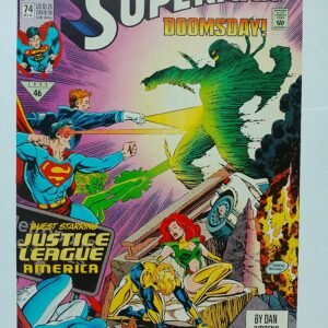 Komiks Superman #74 Dec 1992 First Battle Superman vs Doomsday