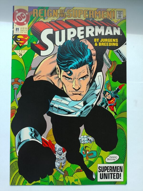 Komiks Superman #81 Sep 1993 1st Cover App Superman's Black Suit