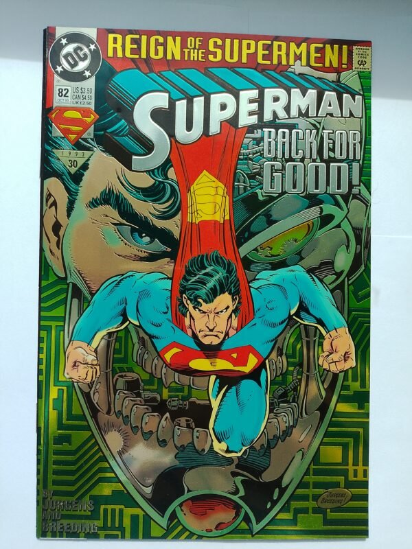 Komiks Superman #82 Oct 1993 Chromium Cover