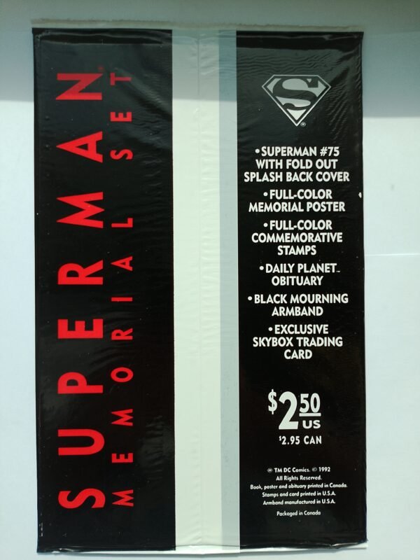 Komiks Superman #75 1993 Sealed Black Bag Death of Superman