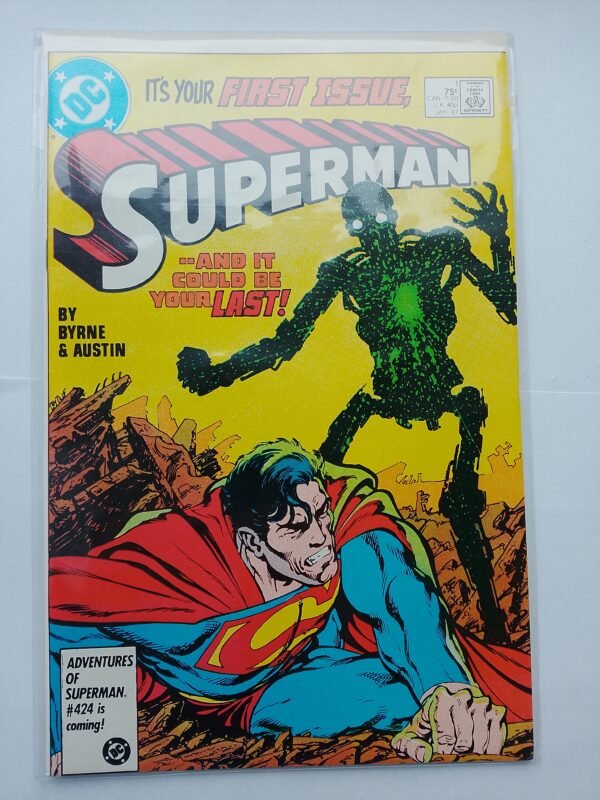 Komiks Superman #1 Jan 1987 Origin of Metallo
