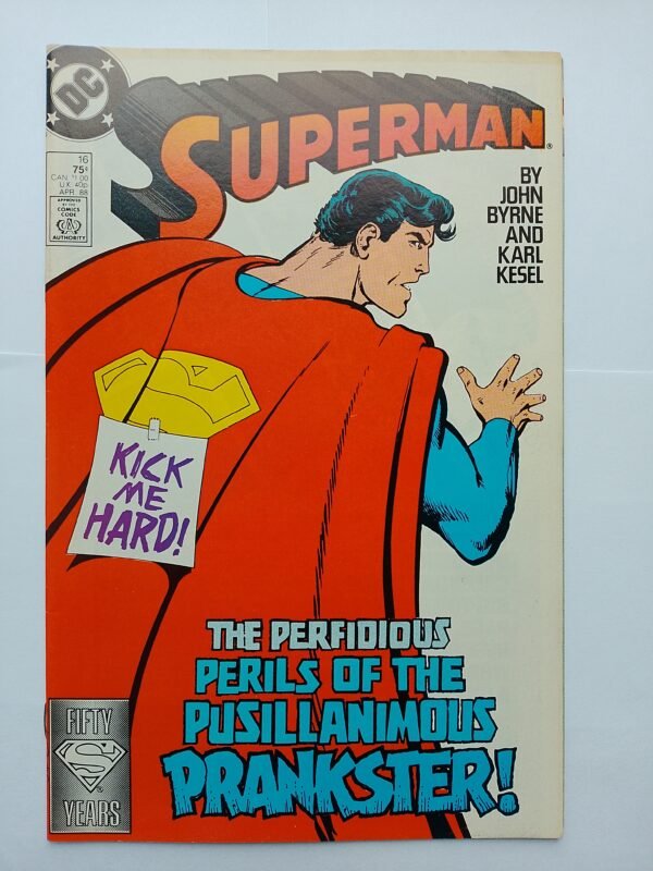 Komiks Superman #16 April 1988 1st Cameo App Matrix as Supergirl
