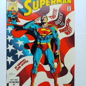 Komiks Superman #53 March 1991 Cover Truth, Justice and the American Way