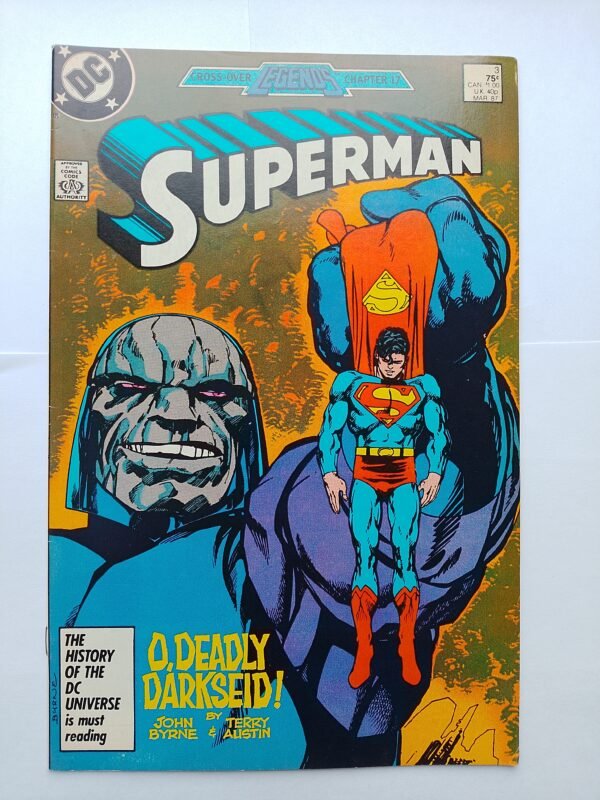 Komiks Superman #3 March 1987 1st App Amazing Grace Darkseid Elite