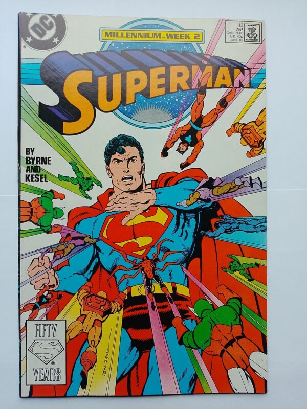 Komiks Superman #13 Jan 1988 Reintroduction Golden Age Toyman