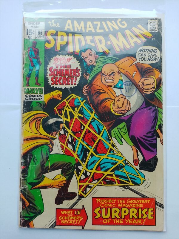 IMG_20260516_074059 Komiks Amazing Spiderman #85 June 1970 Schemer revealed to be Kingpin's son, Richard Fisk