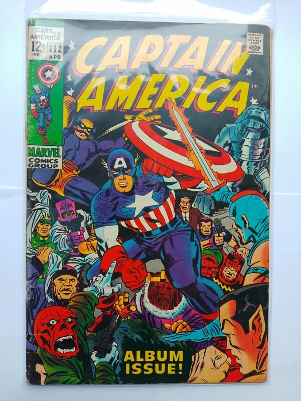 Komiks Captain America #112 April 1969 Captain America Origin Stan Lee&Jack Kirby