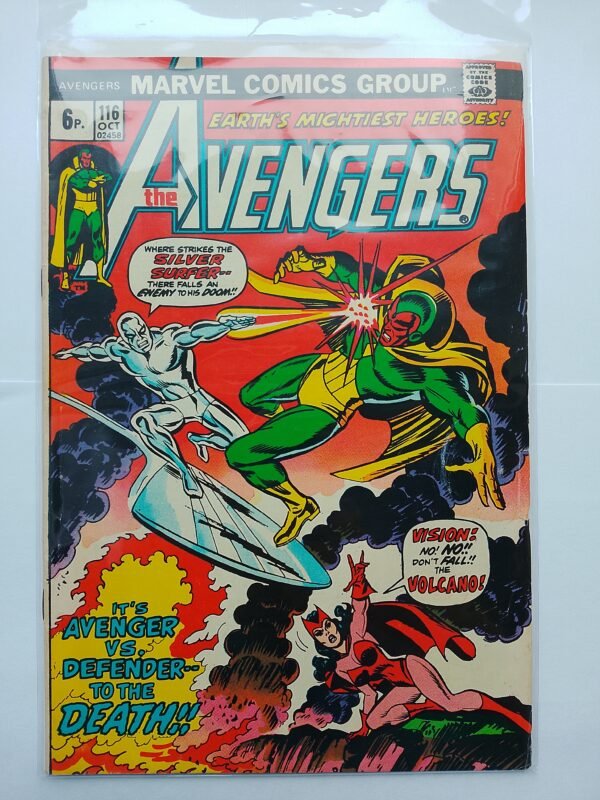 IMG_20260516_074238 Komiks Avengers #116 Oct 1973 Avengers vs Defenders