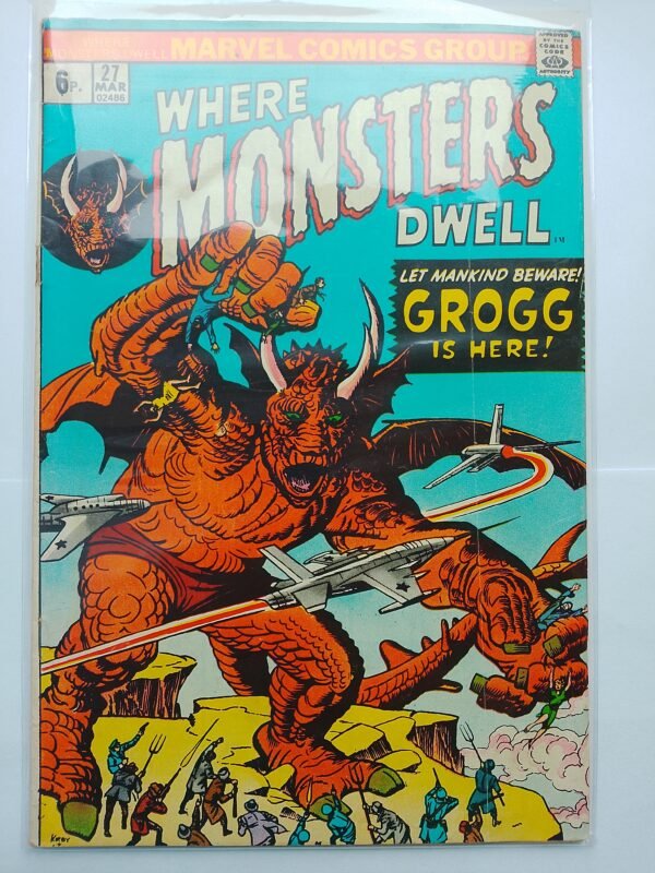Komiks Where Monsters Dwell #27 March 1974 Jack Kirby Art