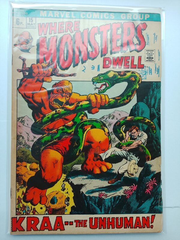 Komiks Where Monsters Dwell #15 May 1972