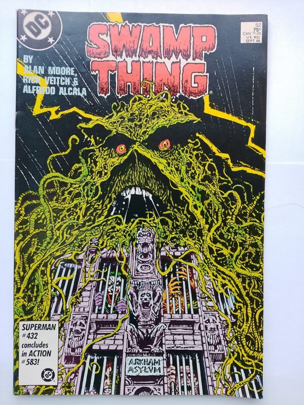 Komiks Swamp Thing #52 Sept 1986 Arkham Asylum