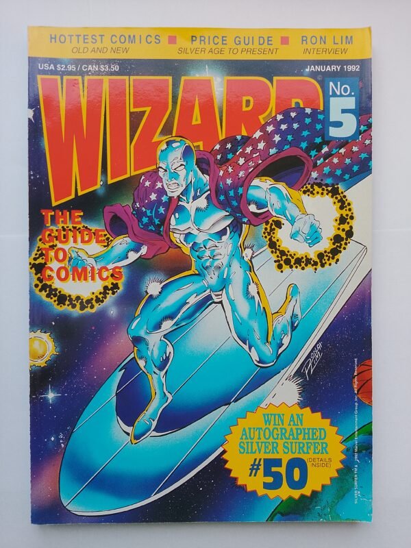 Komiks Wizard Magazine #5 February 1992 Silver Surfer