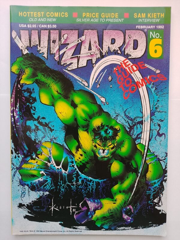 IMG_20260522_050025 Wizard Magazine #6 February 1992 Hulk Cover No Poster