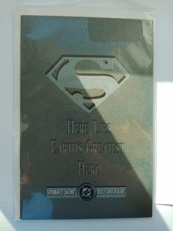 Komiks Superman #75 Jan 1993 Black Bag Edition Death of Superman