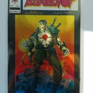 Komiks Bloodshot #1 Feb 1993 DON PERLIN SIGNED+COA Limited Edition