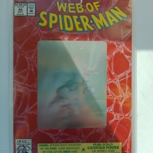 Komiks Web of Spiderman #90 July 1992 Hologram Cover