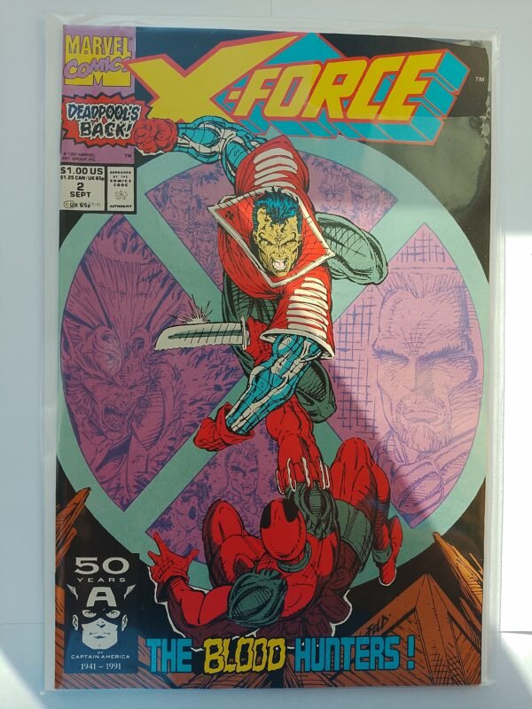 Komiks X-Force #2 Sept 1991 2nd App Deadpool