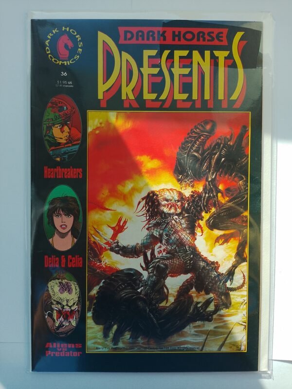 IMG_20260523_070538 Komiks Dark Horse Presents #36 Feb 1990 First battle of Aliens vs Predator Cover Variant