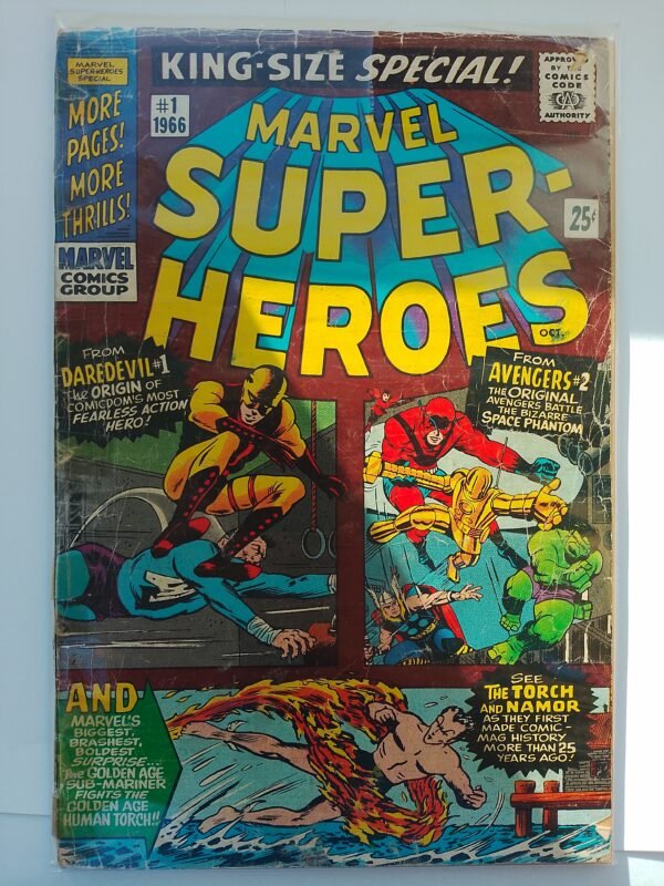 Komiks Marvel Super Heroes #1 1966 Stan Lee&JackKirby Art