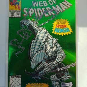 Komiks Web of Spiderman #100 May 1993 1st App Spider Armour