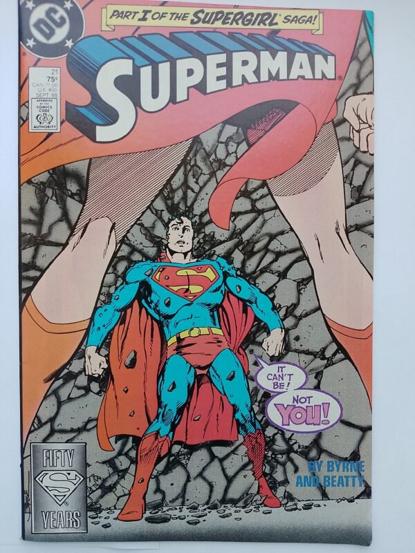 Komiks Superman #21 Sept 1988 Byrne Cover