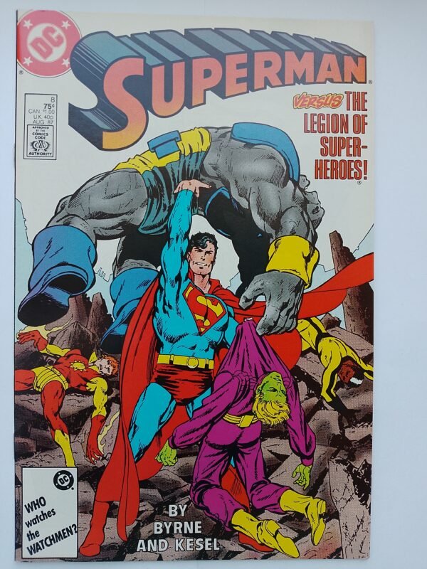 Komiks Superman #8 Aug 1987 Byrne Cover