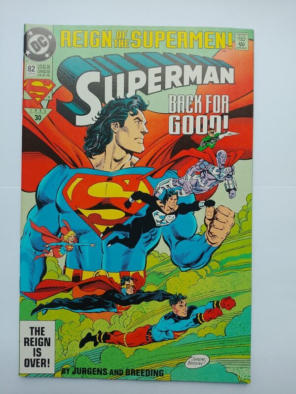 Komiks Superman #82 Oct 1993 Reign is Over!