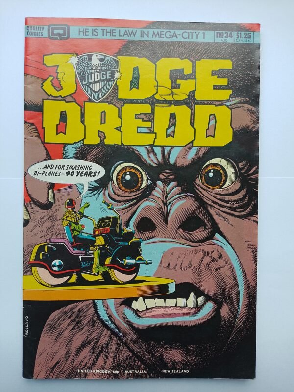 Komiks Judge Dredd #34 Aug 1986