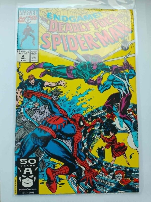 Komiks Deadly Foes of Spiderman #4 Aug 1991