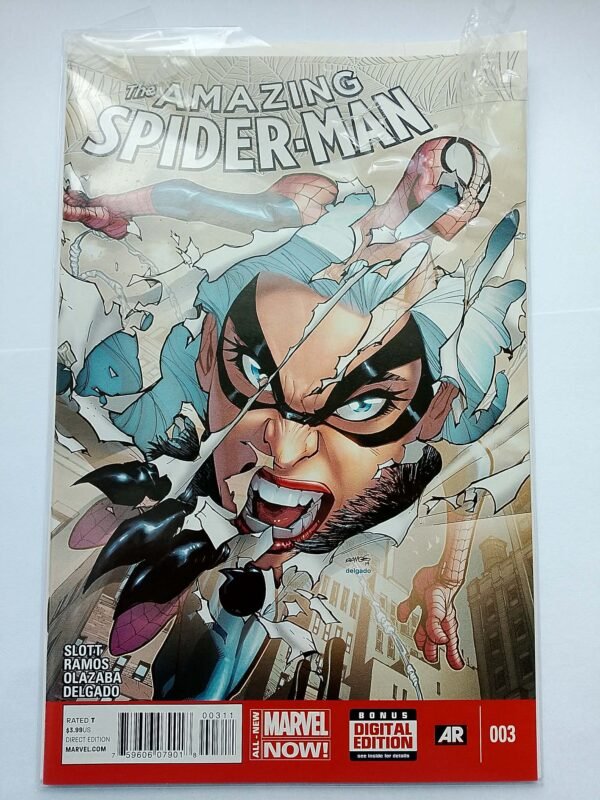 0267b19d-922d-4087-b6c4-57643d1f0bf0 Komiks Amazing Spiderman #3 Aug 2014 3rd Cameo Cindy Moon